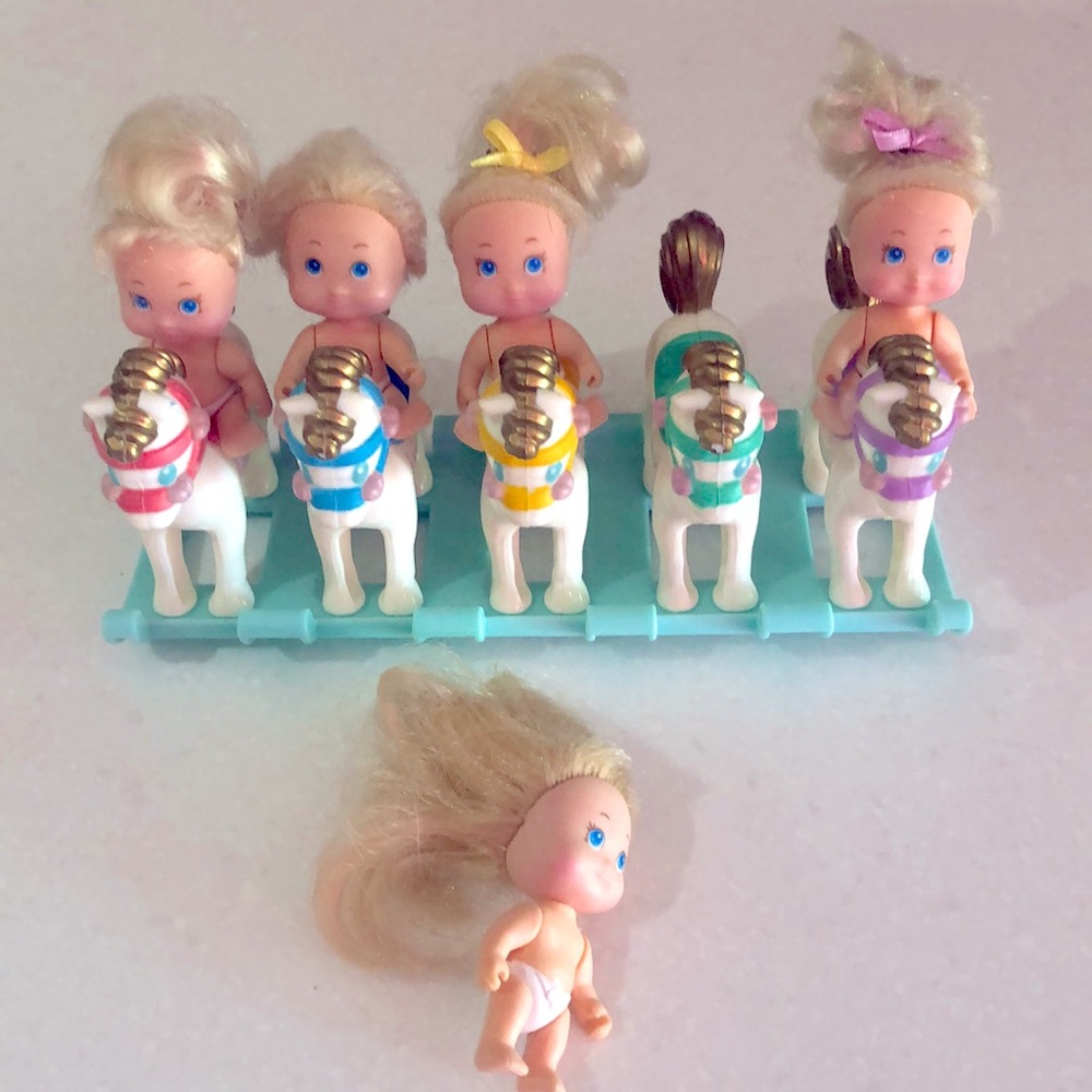 Rare Tyco Quints toys and rocking horse